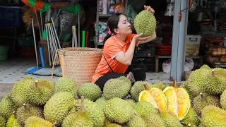 FULL VIDEO: 150 Days Harvest Durian Fruit, Snakefruit, Custard Apple,... Go To Market Sell - Cooking