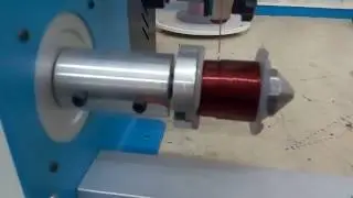 Solenoid coil winding using EMC-80 NX Linear Winding Machine