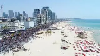 Aerial footage of Tel Aviv Pride2018