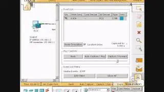 Using Packet Tracer observing packets across the network