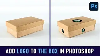 Photoshop tutorial - Add Logo to the box in photoshop