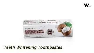 Cleaning Teeth Whitening Toothpastes Anti Microbial Fluoride Free Coconut Flavor