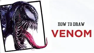 Venom drawing easy step by step || how to draw Venom || Sandy's Gallery #venom #drawing #sketch #art