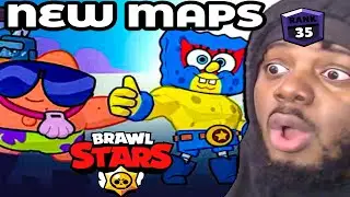 PLAYING NEW SPONGEBOB MAPS EARLY | BRAWL STARS #6