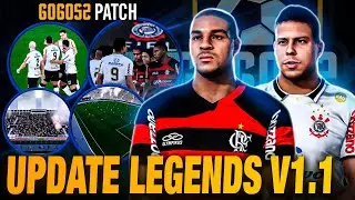 GOGOSZ PATCH LEGENDS - V1.1 /PES 2021 PC: TIMES CLÁSSICOS COM FACES /KITS /CHUTEIRAS /ESTÁDIOS EM 4K