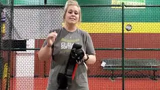 Hitting with VeloPro and Cassie McClure Nebraska standout.