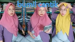 Bumil Muda Jualan jilbab murce