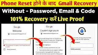 Gmail Recover kaise karen | How To Recover Gmail Account | Gmail ka password bhul Jane par kya kare