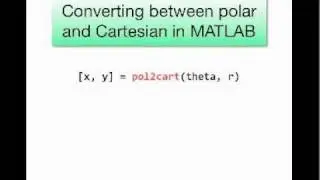 Polar coordinates and plotting in MATLAB