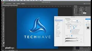 3D Logo Customization tutorial - Electric Blue - Pixellogo