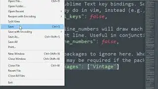 How to use Vintage mode in Sublime text