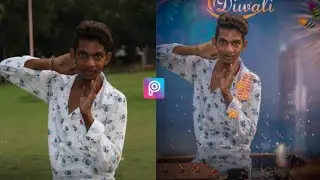 Picsart Photo Editing Tutorial || Diwali Photo Editing New Picsart Editing || Diwali Viral Photo ||