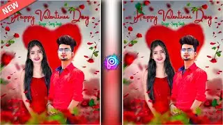 valentine day photo editing || valentine day photo editing picsart || Trending Concept photo editing