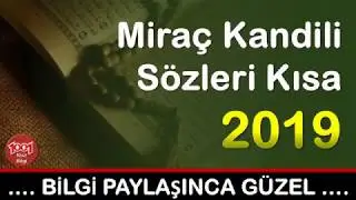 Miraç Kandili Sözleri Kısa 2019