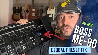 New BOSS ME-90 multi effects. How to adjust the Boss me90 global presets. 