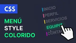 ▶️ Proyecto CSS Menu neon con HTML y CSS #html #neon #css