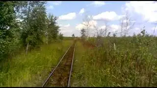[УЖД] Поездка на тепловозе ТУ7 по узкоколейке