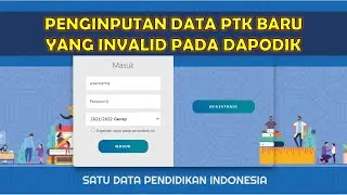 Cara Penginputan Data PTK Baru | Invalid Riwayat Pendidikan, Riwayat Karir, dan Kompetensi