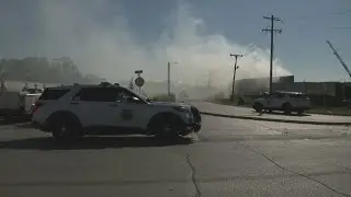 Waste management facility fire near MLK Jr. Parkway