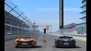 Exclusive Series McLAREN P1 4.2 Indianapolis Motor Speedway Road Course DRAG RACE