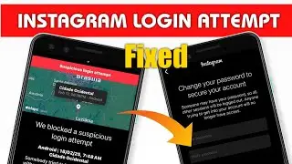 How to fix Instagram we blocked a Suspicious login attempt problem 2025 | Login Attempt Problem