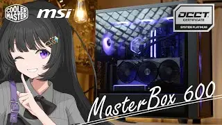 CoolerMaster MasterBox 600 & Ryzen 7/RTX 4070 Super - A Sleek Black & Purple Gaming Build with MSI