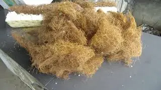 Латекс и кокосовая нить из старого матраца