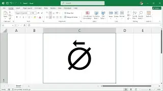 How to Insert the EMPTY SET WITH LEFT ARROW ABOVE Symbol in Excel