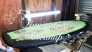 Pt 3 Wing Foil Board Build - Carbon cleanup Bottom