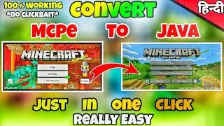 Minecraft Pe convert JAVA edition 1.19 or 1.20 in Android || how to play Minecraft Java edition |