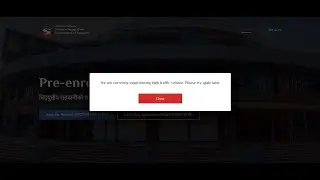 e-Passport Pre-enrollment form भर्न खोज्दा आइहरेको समस्या।