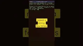 How to repeat a string few times in Python