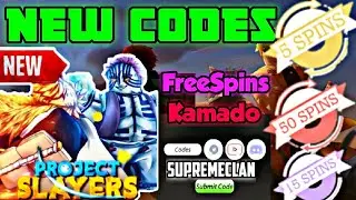 PROJECT SLAYERS NEW CODES!!!, SUPREME CODES & LIMITED CODES IN THIS VIDEO!!! | TOO MANY SPINS!!!!