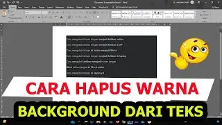 3 Cara Menghapus Warna Background Tulisan di Word