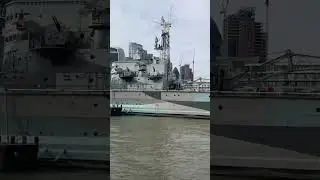 HMS Belfast on River Thames near London Bridge #london #londonbridge #uk #england #warship