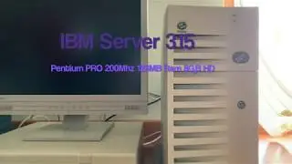 IBM Server 315 PentiumPRO - Booting OS/2 Warp 4  (Year 1996)