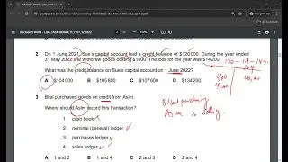 GCE 7707 (7110) Accounting Oct/Nov 2022 Paper 12
