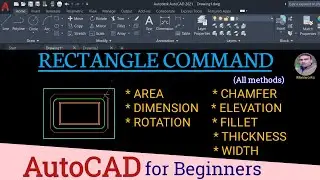 Rectangle command in autocad || rectangle command || How to draw rectangle in autocad || Maniworks