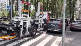 Evacuation for 1 minute: parking inspection in Kyiv Ukraine 
Эвакуация нарушителя в Киеве за 1 мин