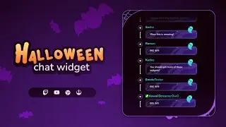 Halloween Twitch Chat Widget for StreamElements & OBS Studio
