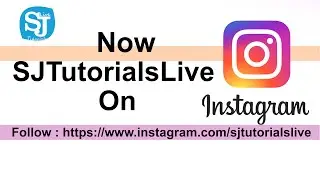 SJTutoriaslive Follow me on Instagram : 
