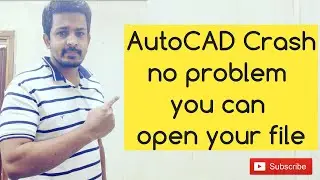 How to open your file in Autodesk galary when AutoCAD not responding 🤔