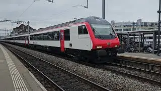 IC6 Arrival & Departure | Re 460 + EW IV Train | Domodossola – From Thun 🇨🇭🇮🇹