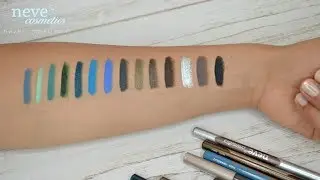 Pastello EYELINER - swatches - Neve Cosmetics