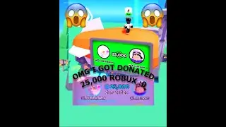 I GOT DONATED 25,000 ROBUC *REACTION WAS CRAZY* (PLS DONATE) 😱😱
