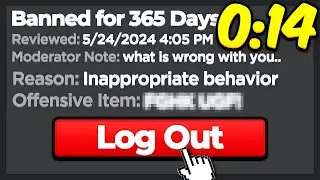 Roblox Ban Speedrun