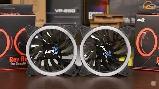 РАСПАКОВКА ВЕНТИЛЯТОРОВ AEROCOOL REV BIUE
