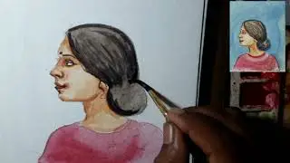 Watercolour Portrait painting/Portrait art