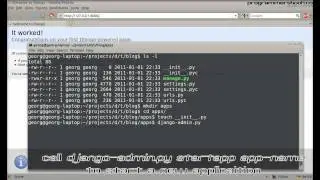 Full Web Framework Python Django Tutorial IV Blog - Create First Application - Linux/Ubuntu/Windows