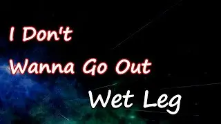 Wet Leg - I Don’t Wanna Go Out (Lyrics)